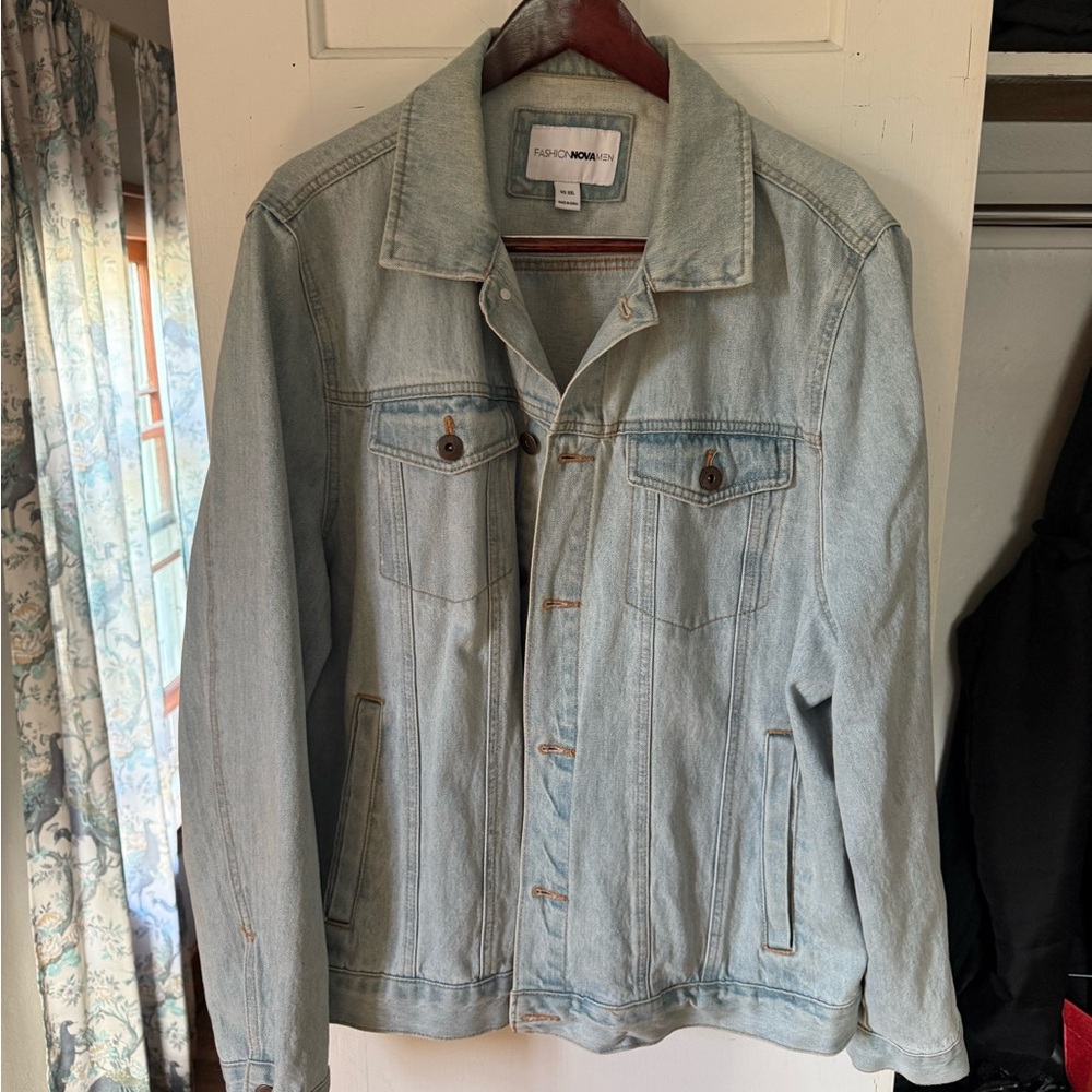 Fashion Nova Sky Blue Denim Jacket